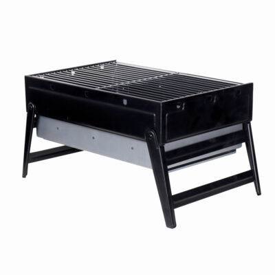 Gratar pe carbuni KLUGMEISTER KYCG02-B, material otel, inaltime gatire 24 cm, dimensini 43.5x29x24 cm