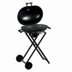 Gratar pe carbuni KLUGMEISTER KY30018, material otel, cu roti deplasare, pliabil, gura golire cenusa, suprafata gatire 54x37 cm - SimpleTools