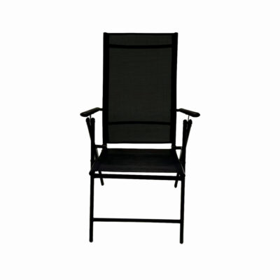 Scaun pliabil terasa/gradina KLUGMEISTER KJF252, 56 x 69 x 103 cm, culoare gri inchis