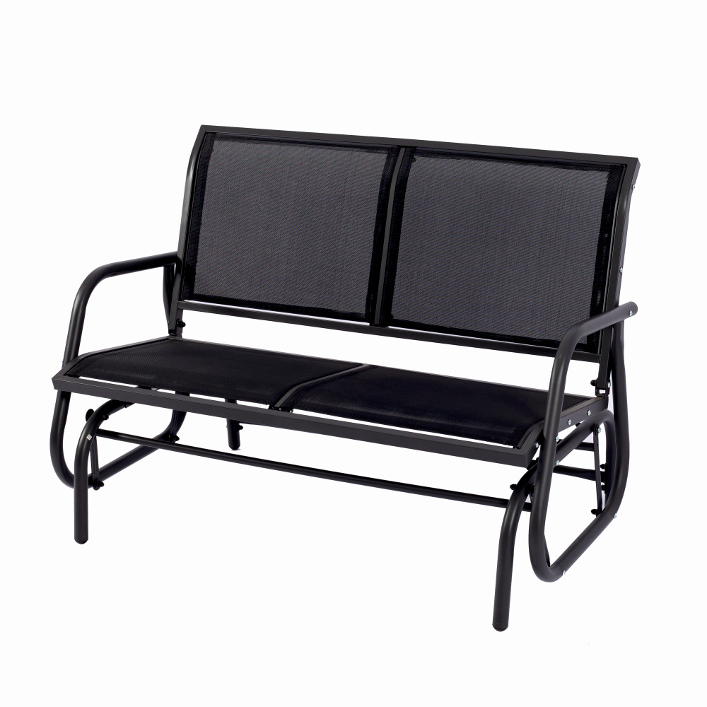 Banca pentru terasa/gradina din otel si plasa KLUGMEISTER KJF2379, dimensiuni 120x71x86 cm, culoare neagra – In lucru Banca pentru terasa/gradina din otel si plasa KLUGMEISTER KJF2379, dimensiuni 120x71x86 cm, culoare neagra - In lucru