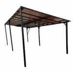 Pergola pentru terasa/gradina din otel si aluminiu KLUGMEISTER KJF4134, 300x600x250/190 cm - SimpleTools