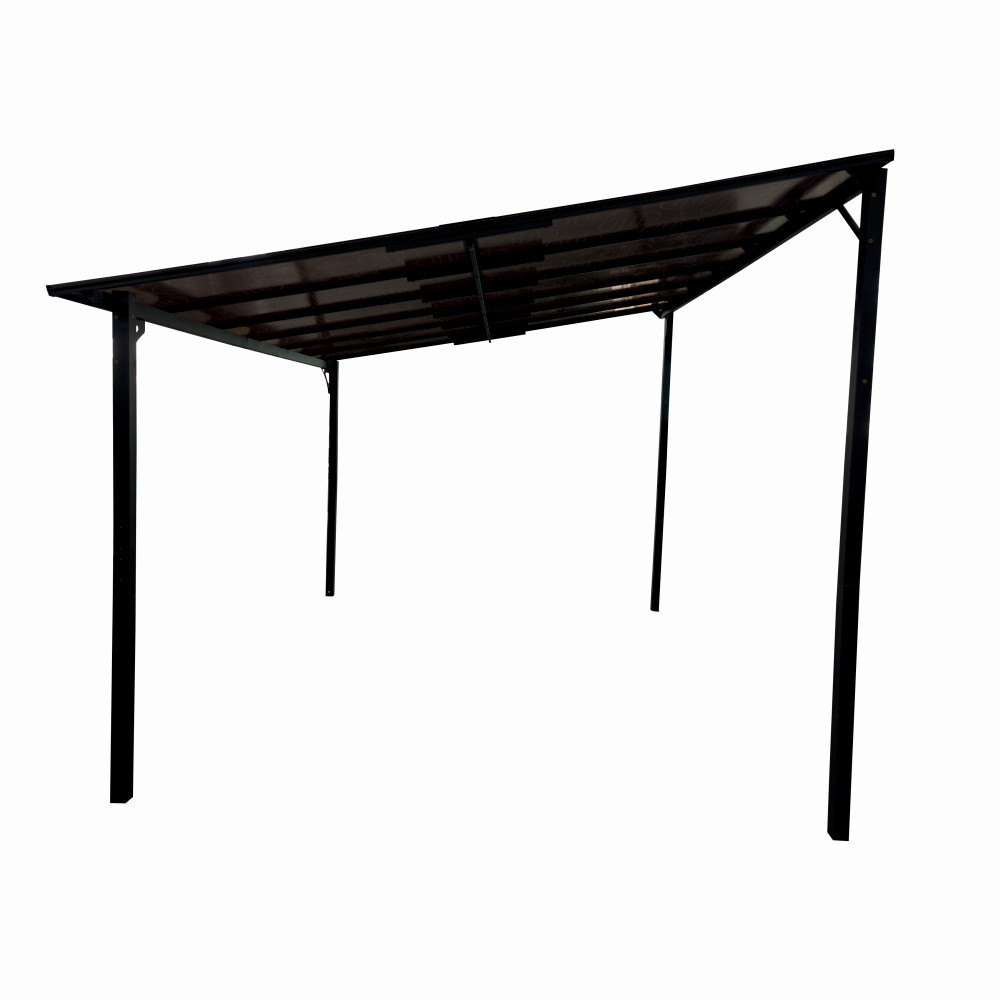 Pergola pentru terasa/gradina din otel si aluminiu KLUGMEISTER KJF5092, 360x300x250/190 cm, culoare gri – In lucru Pergola pentru terasa/gradina din otel si aluminiu KLUGMEISTER KJF5092, 360x300x250/190 cm, culoare gri - In lucru