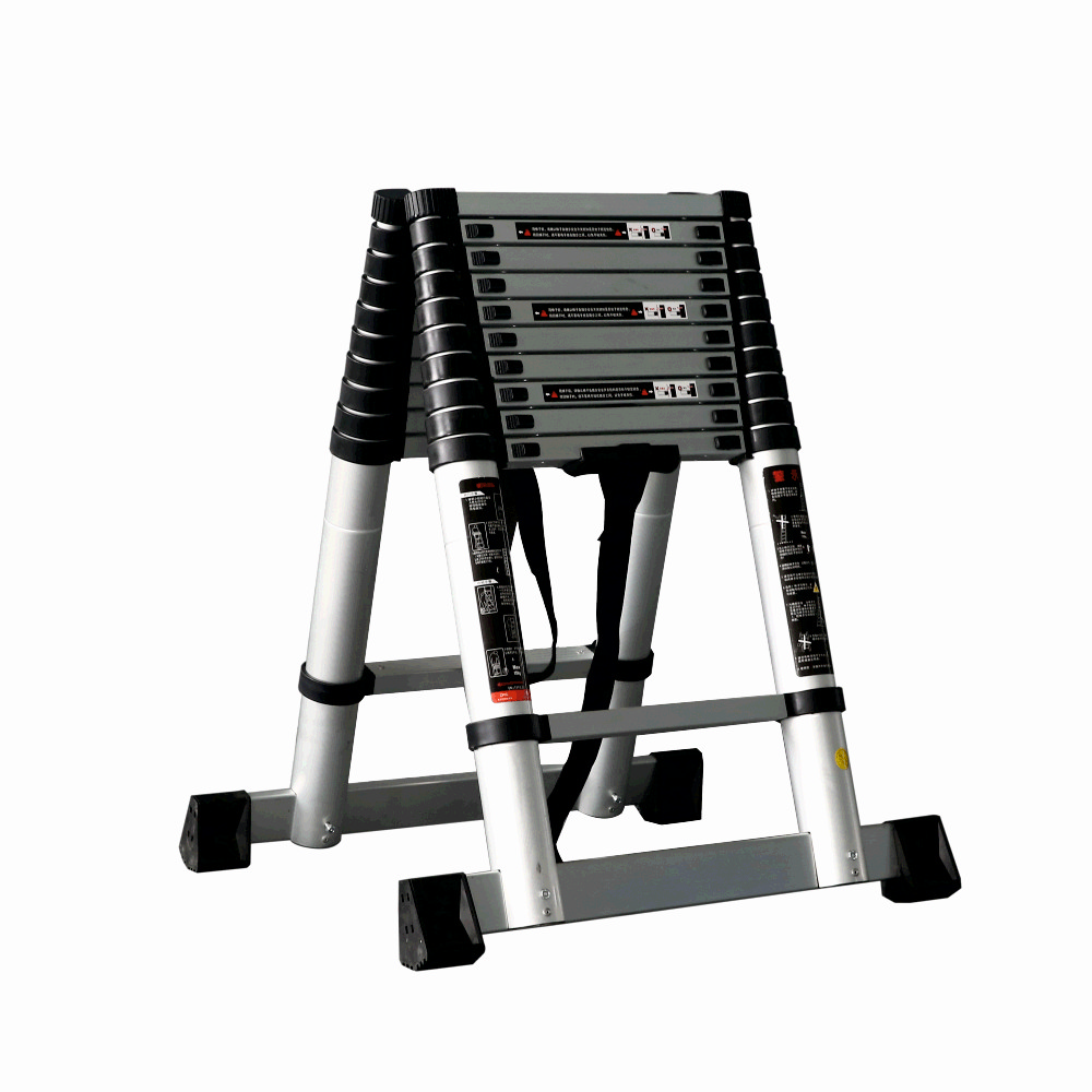 Scara telescopica din aluminiu dubla MESTERINO TOOLS JL-101-2X3.2, 3.2+3.2 metri, 2×11 trepte, greutate maxima 150 kg – In lucru Scara telescopica din aluminiu dubla MESTERINO TOOLS JL-101-2X3.2, 3.2+3.2 metri, 2x11 trepte, greutate maxima 150 kg - In lucru