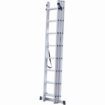 Scara combinata din aluminiu MESTERINO TOOLS JL-207-3X8, 5 metri, 3x8 trepte, greutate maxima 115 kg
