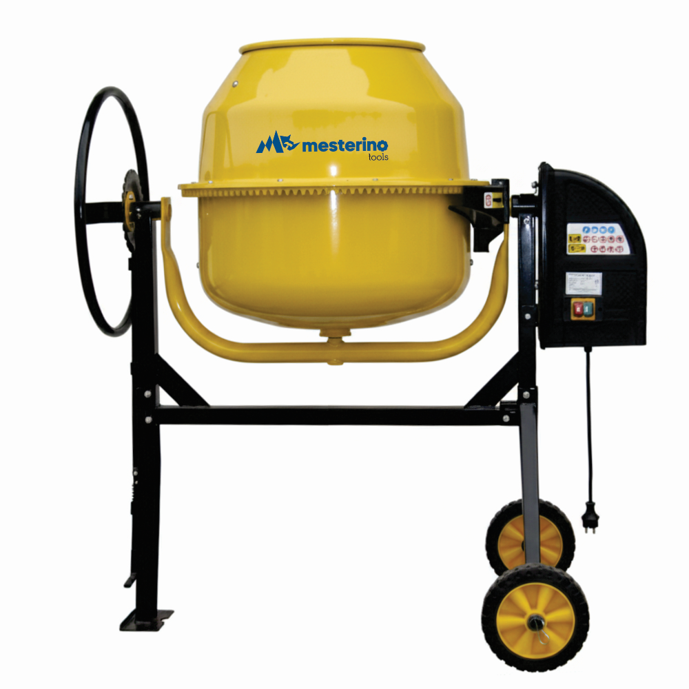 Betoniera profesionala MESTERINO TOOLS HCM550, capacitate 160 litri, motor 1000W cu bobinaj din cupru, roti si coroana din fonta – In lucru Betoniera profesionala MESTERINO TOOLS HCM550, capacitate 160 litri, motor 1000W cu bobinaj din cupru, roti si coroana din fonta - In lucru