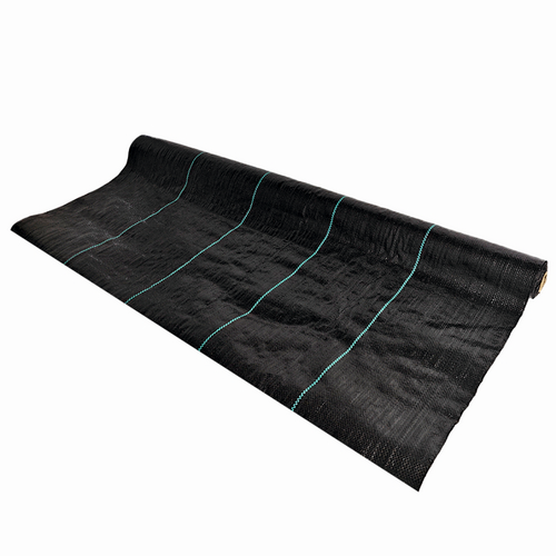 Folie antiburuieni/mulcire din polipropilena, MESTERINO PP10002100, 2 m X 100 m, densitate 100g/mp culoare neagra cu dungi, protectie UV – In lucru Folie antiburuieni/mulcire din polipropilena, MESTERINO PP10002100, 2 m X 100 m, densitate 100g/mp culoare neagra cu dungi, protectie UV - In lucru