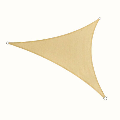 Umbrar/prelata de soare triunghi din PE, MESTERINO PE180363636 3,6 m X 3,6 m X 3,6 m, densitate 180g/mp, culoare bej, protectie UV