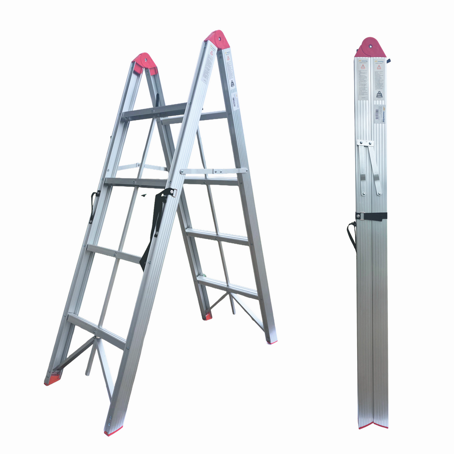 Scara pliabila ultracompacta din aluminiu MESTERINO TOOLS JL-308(2×4), 142x113x44 cm – Scari si schele Scara pliabila ultracompacta din aluminiu MESTERINO TOOLS JL-308(2x4), 142x113x44 cm - Scari si schele
