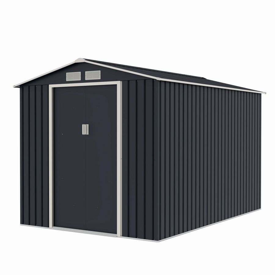 Casuta / magazie de gradina metalica MESTERINO Archer-Plus-C-3, gri/bej, 213x322x205 cm, cu usi culisante, baza metalica CADOU – Mobilier de gradina Casuta / magazie de gradina metalica MESTERINO Archer-Plus-C-3, gri/bej, 213x322x205 cm, cu usi culisante, baza metalica CADOU - Mobilier de gradina