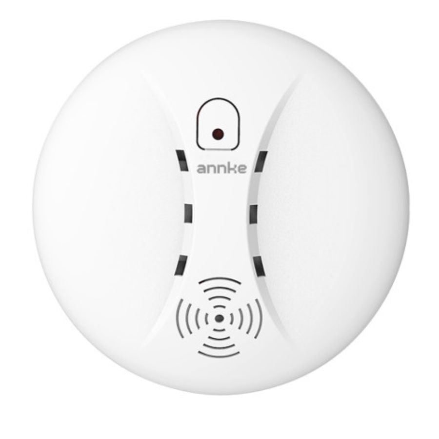 Detector de fum wireless ANNKE CGQ003-V1, accesoriu suplimentar pentru sistem alarma A113, alerta sonora 85 dB, transmisie 120 m - In lucru