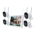 Sistem performant de supraveghere video ANNKE N44WEV+I41DM*4, NVR cu ecran 10 inch, 4 camere interior/exterior 5MP, Ultra HD/2k+, vedere nocturna IR, rezistent la intemperii - In lucru