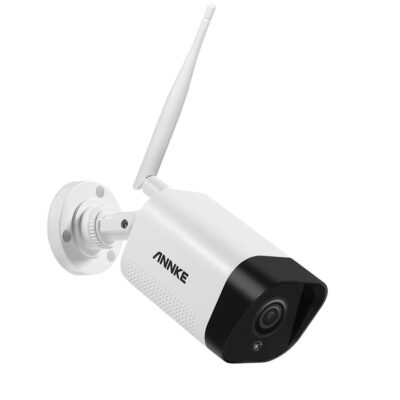 Sistem performant de supraveghere video WiFi ANNKE N48WHR+I71GK*8, NVR 8 canale, 8 camere tip Bullet interior/exterior 3MP, Super HD, vedere nocturna IR, audio, rezistent la intemperii - In lucru