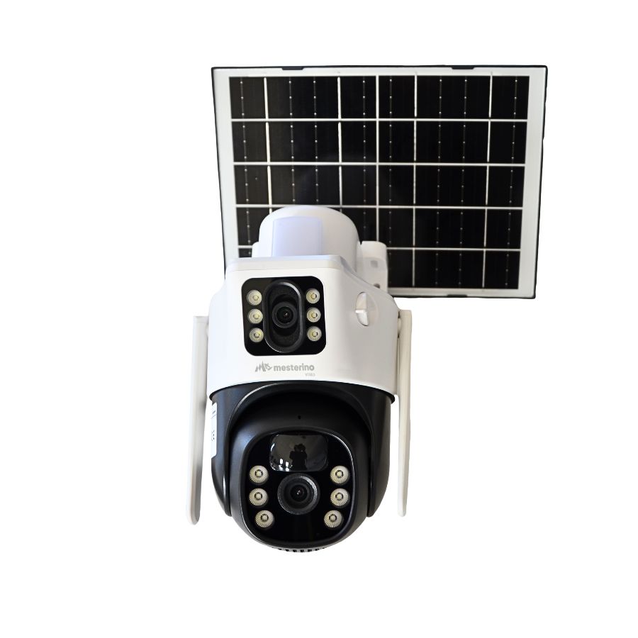 Camera de supraveghere cu cartela SIM MESTERINO VISIO MT-IPE7303-4G(EU), cu panou solar, 3MP, 4G, doua camere, senzor de miscare, PTZ, by ENSTER – In lucru Camera de supraveghere cu cartela SIM MESTERINO VISIO MT-IPE7303-4G(EU), cu panou solar, 3MP, 4G, doua camere, senzor de miscare, PTZ, by ENSTER - In lucru