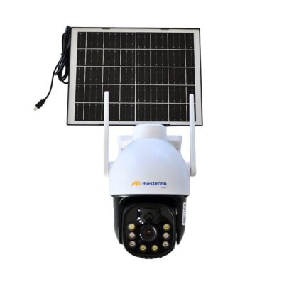 Camera de supraveghere cu cartela SIM MESTERINO VISIO MT-IPE7284-4G, cu panou solar, 4MP, senzor de miscare, PTZ, by ENSTER