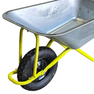 Roaba metalica 85 litri MESTERINO TOOLS MT-WB5009, din otel galvanizat, capacitate de incarcare 150kg, cu roata pneumatica 4.00-8 - SimpleTools