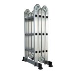 Scara multifunctionala din aluminiu cu balama 4X3 trepte MESTERINO TOOLS MTJL201-4X3, 3.6 metri, greutate maxima 150 kg - SimpleTools