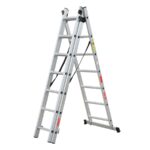 Scara combinata din aluminiu 3X7 trepte MESTERINO TOOLS MTJL207-3X7, 4.25 metri, greutate maxima 150 kg - SimpleTools