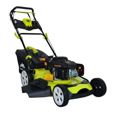 Masina tuns iarba/gazon autopropulsata MESTERINO BJXPM56-196, motor LONCIN 4 timpi, 5.5 cai, sasiu metal, latime taiere 56 cm, 8 nivele de taiere, sac colector 60 litri, evacuare lateral si mulcire