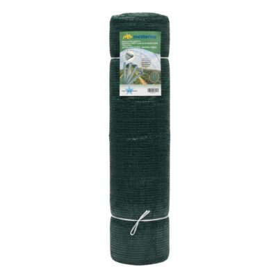 Plasa pentru umbrire, polietilena HDPE pura, MESTERINO 50105050, 10 m X 50 m, grad de umbrire 50%, densitate 50g/mp, verde inchis, protectie UV/IR