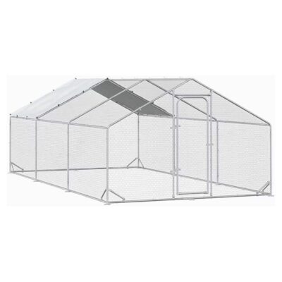 Cotet / tarc pentru pasari 3 x 6 x 2 m din otel galvanizat MESTERINO TOOLS MTGC-036
