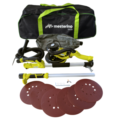 Masina de slefuit pereti tip girafa MESTERINO TOOLS MT-PWT01121-EU, 900 W, 2100 RPM, disc 225 mm, cu sac si aspiratie - SimpleTools