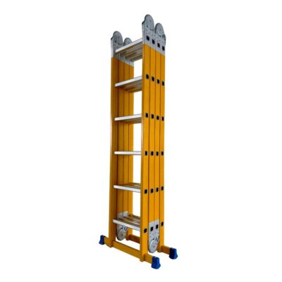 Scara multifunctionala din fibra de sticla MESTERINO TOOLS MTJL-406B, 4x6 trepte, 6.96 metri, greutate maxima suportata 150 kg