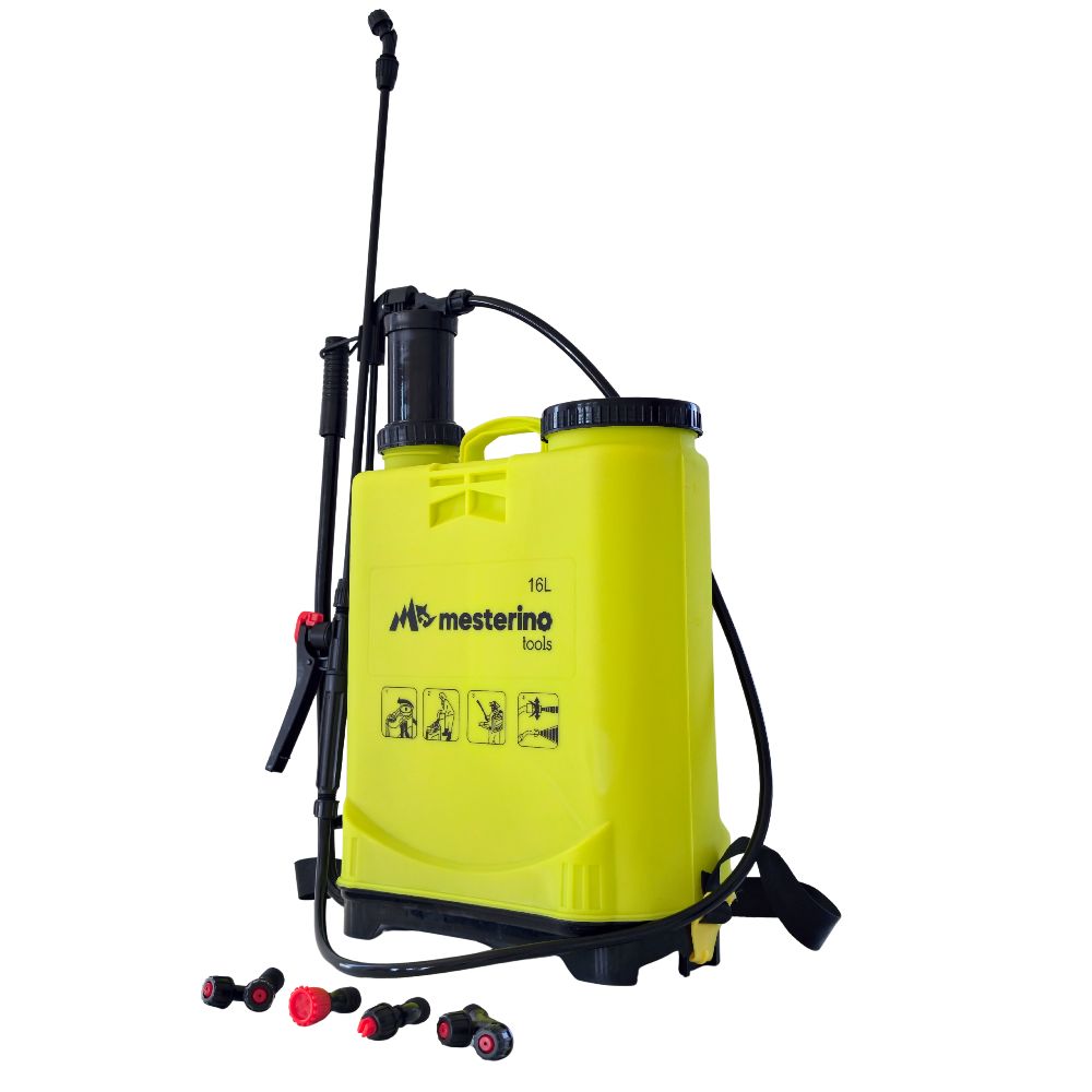 Pompa manuala de stropit MESTERINO TOOLS MT-0584211, capacitate rezervor 16 litri, lungime lance 35 cm – Pompe de stropit si Vermorele Pompa manuala de stropit MESTERINO TOOLS MT-0584211, capacitate rezervor 16 litri, lungime lance 35 cm - Pompe de stropit si Vermorele