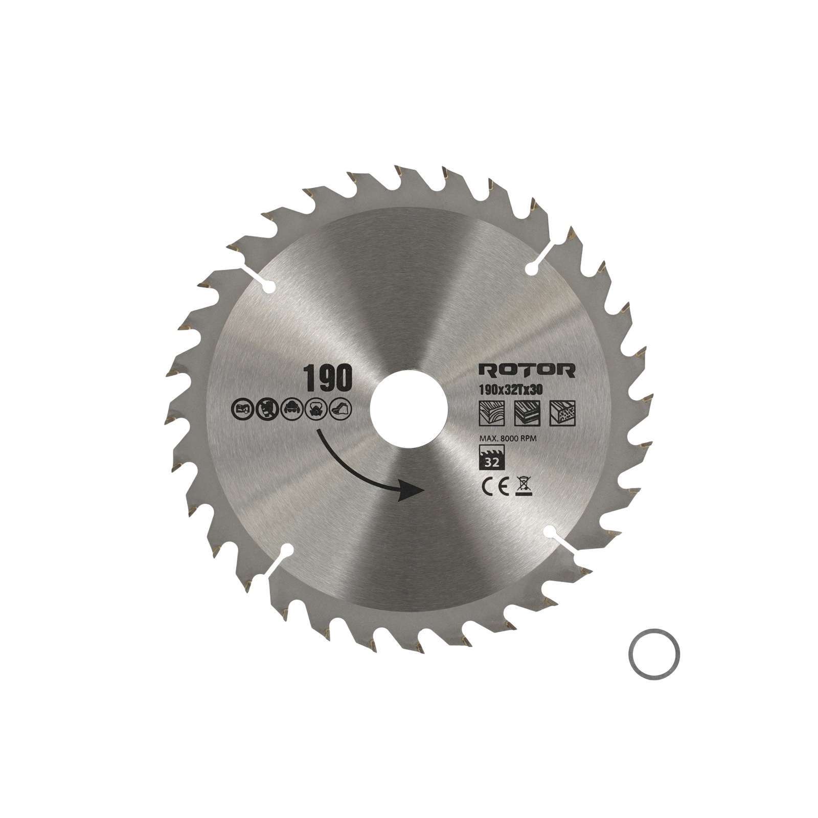 190X30 32T disc de taiat lemnul ROTOR – In lucru 190X30 32T disc de taiat lemnul ROTOR - In lucru