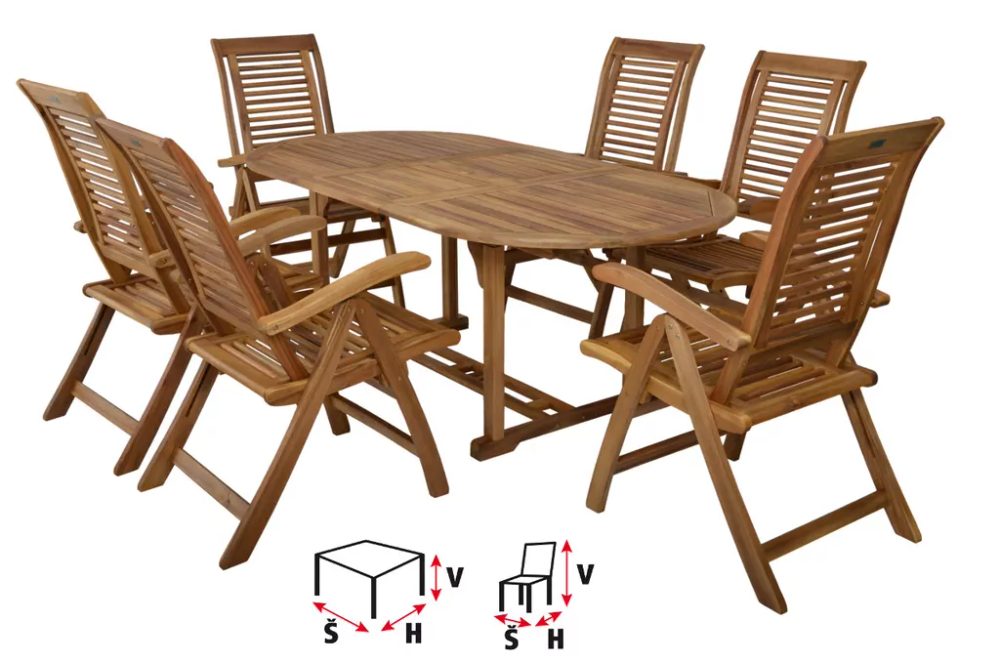 HECHTCAMBERETSET – Set mobilier de gradina (1+6) – Mobilier de gradina HECHTCAMBERETSET - Set mobilier de gradina (1+6) - Mobilier de gradina