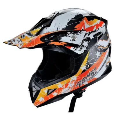 HECHT53915L - Casca portocalie L ATV