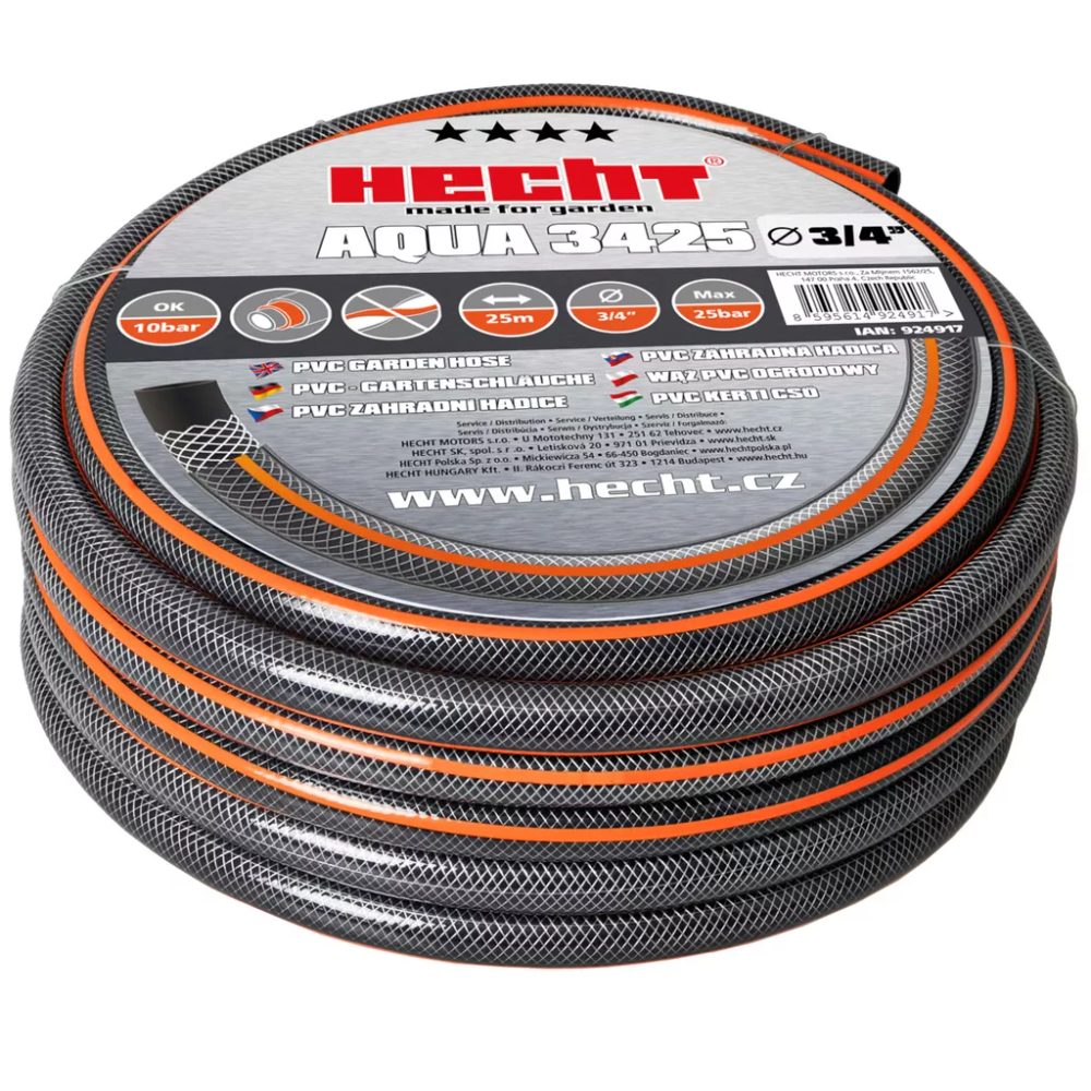 HECHTAQUA3425 – Furtun de gradina 3/4" 25m – Irigatii HECHTAQUA3425 - Furtun de gradina 3/4" 25m - Irigatii