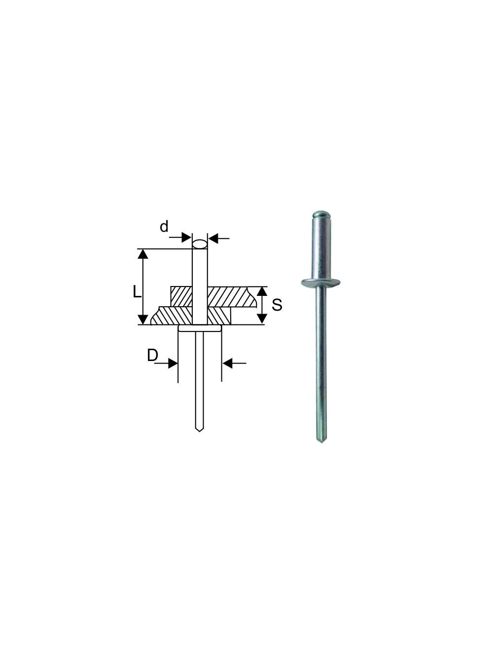 POP-NITURI STANDARD, ALUMINIU/OTEL – Suruburi si nituri POP-NITURI STANDARD, ALUMINIU/OTEL - Suruburi si nituri