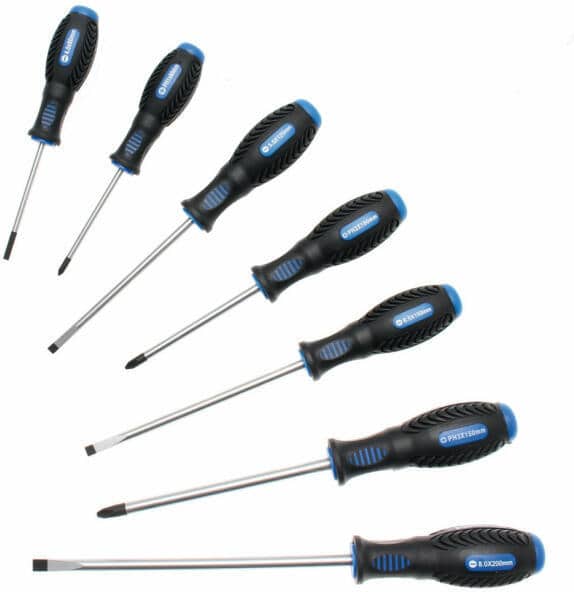 Set surubelnite cu varf drept + cruce PH1 si PH2, 7 piese, BGS 7944 – Surubelnite/Torx-uri si Inbusuri Set surubelnite cu varf drept + cruce PH1 si PH2, 7 piese, BGS 7944 - Surubelnite/Torx-uri si Inbusuri
