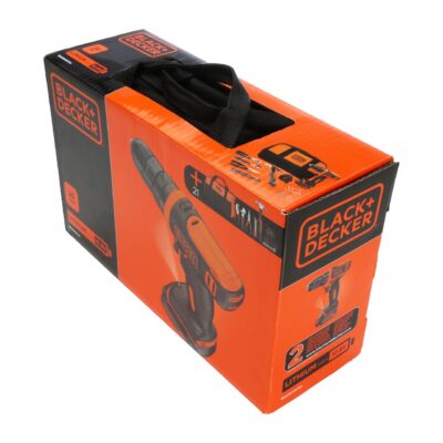 Masina de gaurit si insurubat Black&Decker cu acumulator Li-Ion 10.8V + set unelte de mana + geanta textila + biti si burghie, BDCDD12HTSA-QW - SimpleTools
