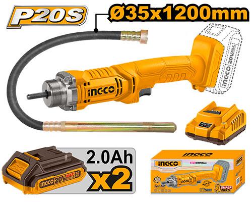 Vibrator pentru Beton 20V cu 2 Acumulatori 2Ah – Masini taiat si vibratoare pentru beton Vibrator pentru Beton 20V cu 2 Acumulatori 2Ah - Masini taiat si vibratoare pentru beton