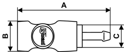 Cupla pneumatica sigurantata cu eliberare rapida, 6mm - Prevost - SimpleTools