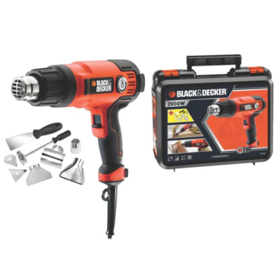 Suflanta cu aer cald Black&Decker, KX2200K, 2200W, 8 accesorii - SimpleTools
