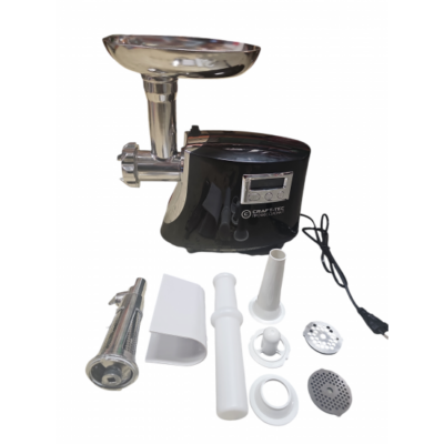 Masina de tocat carne electrica cu afisaj digital , Negru , Craft-Tec , New Generation MX118