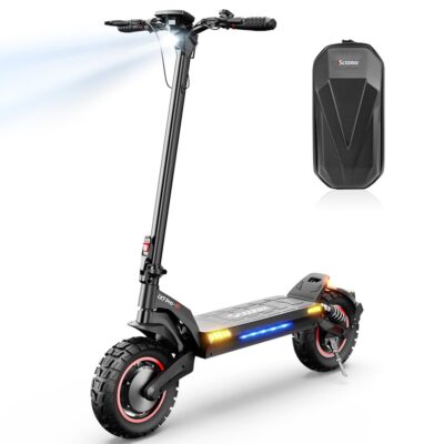Trotineta electrica pliabila iScooter IX7 Pro, Motor 2*1000W, Viteza 60km/h, Autonomie 80 km, Acumulator 48V 15.6Ah, Negru - SimpleTools