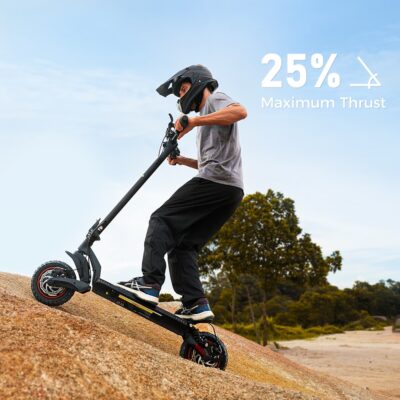 Trotineta electrica pliabila iScooter IX7 Pro, Motor 2*1000W, Viteza 60km/h, Autonomie 80 km, Acumulator 48V 15.6Ah, Negru - SimpleTools