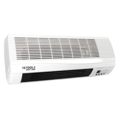 Aeroterma de perete Detoolz, 2KW, 2 trepte de putere, cu afisaj LED si termostat - SimpleTools