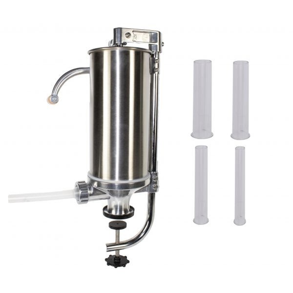 Aparat Carnati Elefant KY-2008CB, 4 kg, metal/inox, Vertical 4 palnii, prindere de masa – Masini umplut carnati Aparat Carnati Elefant KY-2008CB, 4 kg, metal/inox, Vertical 4 palnii, prindere de masa - Masini umplut carnati