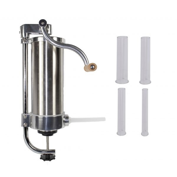 Aparat Carnati Elefant KY2006C, 3 kg, metal/inox, Vertical 4 palnii, prindere de masa – Masini umplut carnati Aparat Carnati Elefant KY2006C, 3 kg, metal/inox, Vertical 4 palnii, prindere de masa - Masini umplut carnati