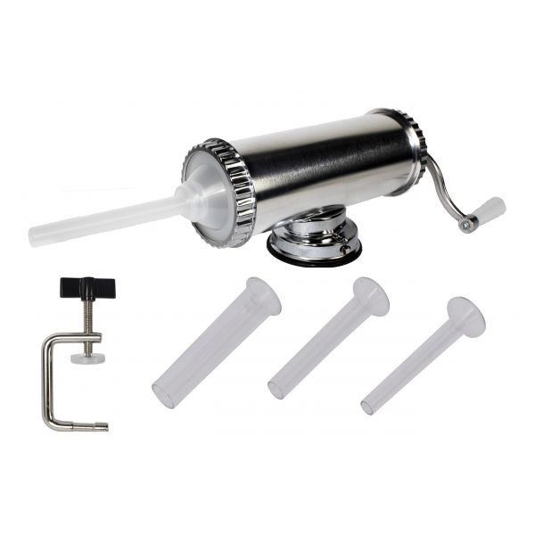 Aparat de Facut Carnati Elefant KY2003, 1.5 kg, inox, Orizontal 3 palnii – Masini umplut carnati Aparat de Facut Carnati Elefant KY2003, 1.5 kg, inox, Orizontal 3 palnii - Masini umplut carnati