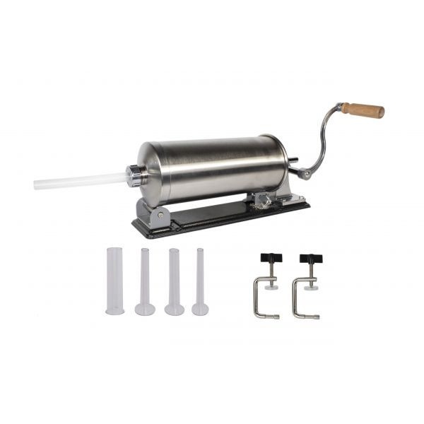 Aparat de umplut Carnati Elefant KY-2006PA, 3 kg, metal/inox, Orizontal/Rabatabil 4 palnii, prindere de masa – Masini umplut carnati Aparat de umplut Carnati Elefant KY-2006PA, 3 kg, metal/inox, Orizontal/Rabatabil 4 palnii, prindere de masa - Masini umplut carnati