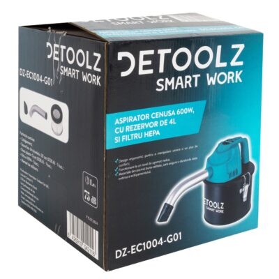 Aspirator de cenusa 600W, cu rezervor de 4L si filtru HEPA - SimpleTools
