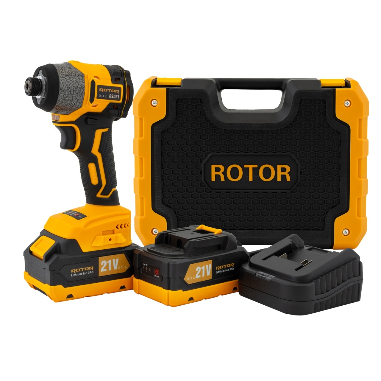 Autofiletanta cu impact pe acumulator ROTOR RSD21, 21 V /3 Ah, 240 Nm,2200 rot/min, 3400 BPM – Masini de gaurit si insurubat cu acumulator Autofiletanta cu impact pe acumulator ROTOR RSD21, 21 V /3 Ah, 240 Nm,2200 rot/min, 3400 BPM - Masini de gaurit si insurubat cu acumulator