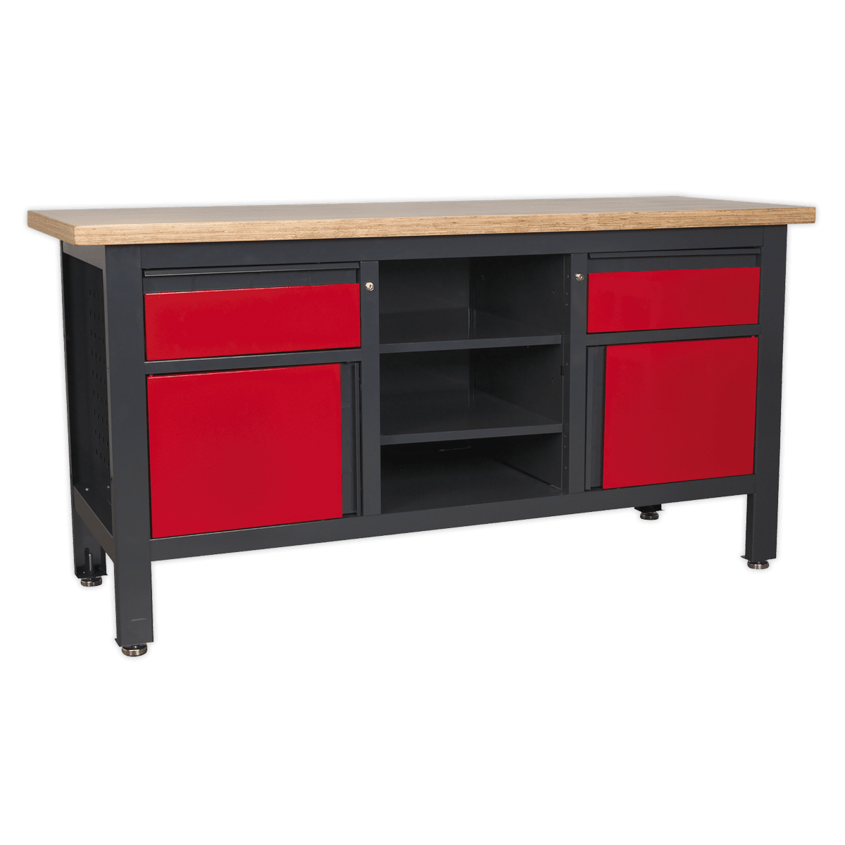 Banc de lucru cu sertare si dulapuri de depozitare – Mobilier atelier Banc de lucru cu sertare si dulapuri de depozitare - Mobilier atelier