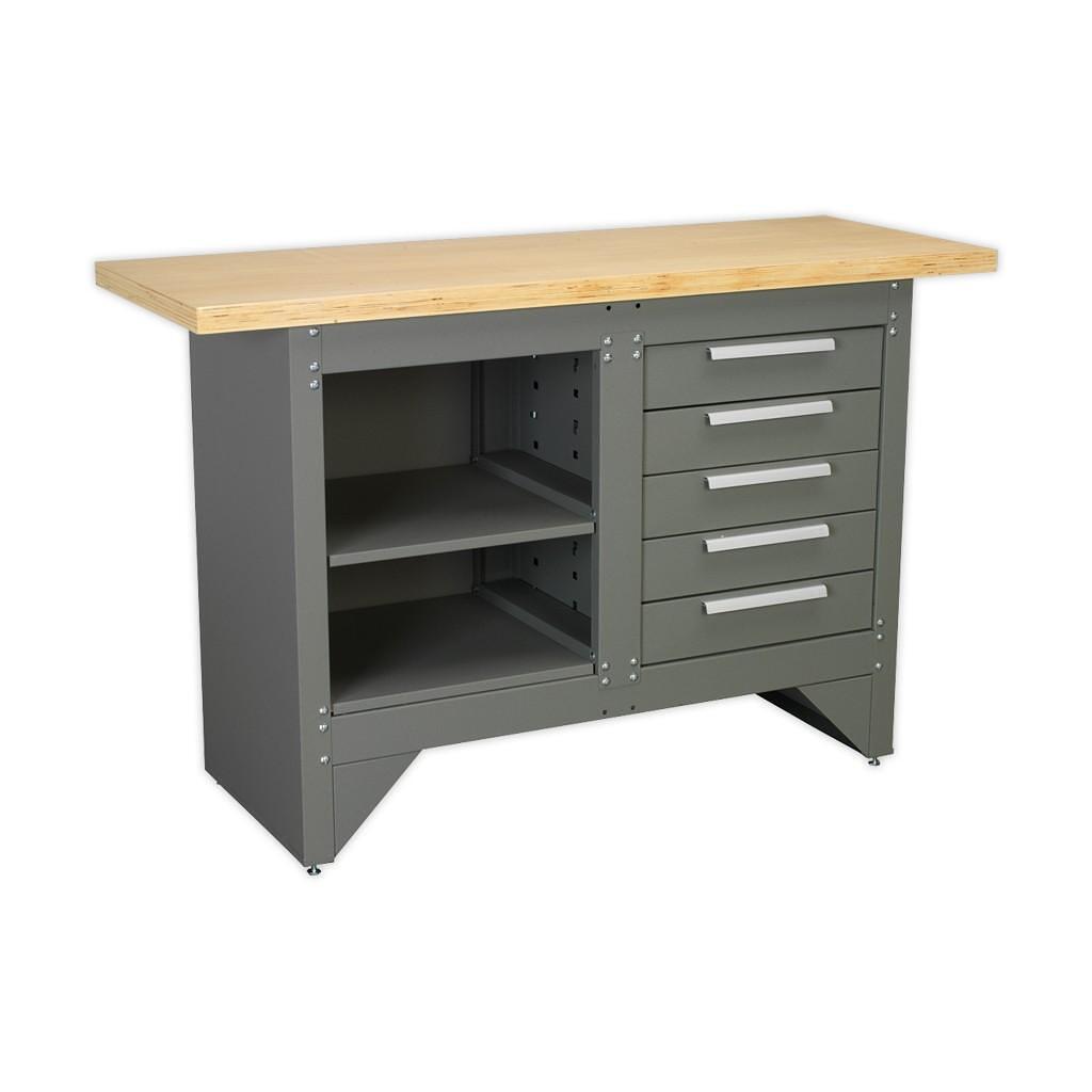Banc de lucru Sealey cu 5 sertare culisante – In lucru Banc de lucru Sealey cu 5 sertare culisante - In lucru