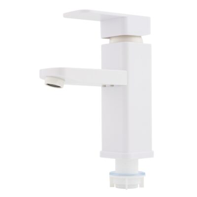Baterie baie din plastic, PLAMIX Kub-001 Alb
